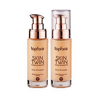 Тональная основа TopFace Skin Twin Cover PT464 №005 Beige Sand 32 мл. Тональный крем с SPF20 увлажняющий