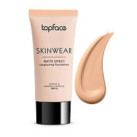 Тональный крем для лица матирующий TopFace Skinwear Matte Effect PT468 №003 Light Beige Rose 30 мл.