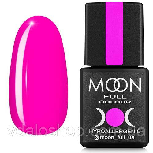 Moon Full - Гель-лак Color Gel Polish №121 (глибокий якраво-рожевий, емаль)