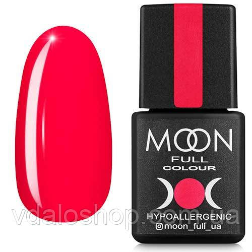 Moon Full - Гель-лак Color Gel Polish №126 (яскравий вогняно-рожевий, емаль)