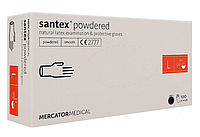 Перчатки Santex латексные опудренные (50 пар уп) L (8-9)