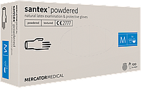 Перчатки Santex латексные опудренные (50 пар уп) M (7-8)