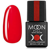 Moon Full Гель-лак для ногтей Color Gel Polish №128 (карминовый красный, эмаль)