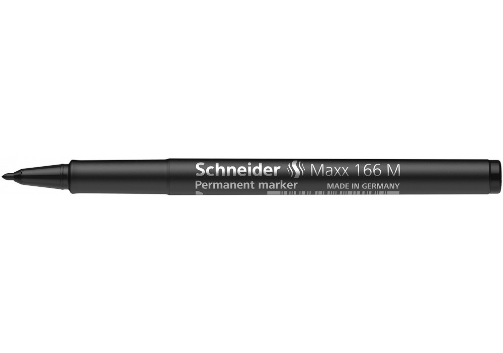 Маркер перманентний SCHNEIDER MAXX 166 спиртовий 1,0 мм, чорний (S116601)