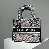 Разноцветная женская сумка Christian Dior Lady D-Lite Earth