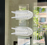 Замок на шафу - купе. Блокіратор для шафи - купе. Прозорий 1 шт., фото 4