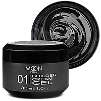 Гель для нарощування moon full builder gel №01 прозорий, 30 мл