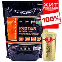 Оригинал протеин для роста мышечной массы, Германия 80% белка 2 кг + шейкер Земляничный пунш