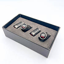 Захисні ковпачки на ніпеля Sport AUDI (АУДІ) 4 шт Карбон, фото 2