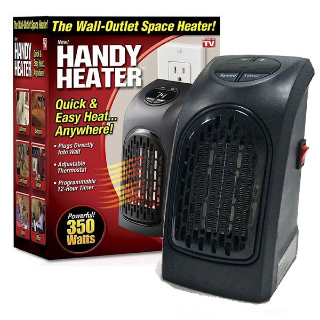Тепловентилятор 220V 400W HANDY HEATER +Таймер
