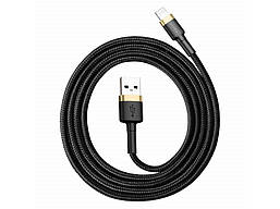 Кабель Baseus USB to Lightning Cable 1.5A (2m) Gold-Black (CALKLF-CV1)