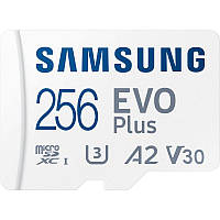 Карта пам`яті Samsung 256GB Evo Plus UHS-I U3 V30 A2 + SD-adapter (MB-MC256KA/EU)
