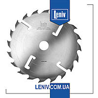 Диск пылающий с твердосплавными напайками на многопил D250 z20+4, дисковая пила с подрезными ножами, пилы Leniv