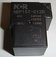 NRP15T-C12D (NRP15T-C-12D) NCR 12VDC 30A 900mW SPDT (1 Form C) 32.5*27.6*20mm реле электромагнитное