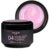 Гель для нарощування moon full builder gel №04 ніжно-бузковий, 30 мл