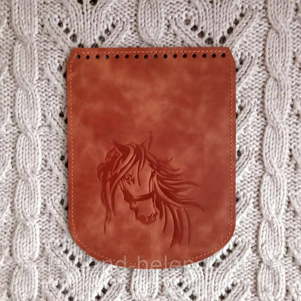 Клапан для рюкзака "Кiнь". Колір "Рудий"., фото 1