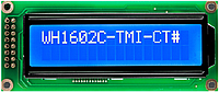 WH1602C-TMI-CT# 16*2 индикатор жидкокристаллический символьный