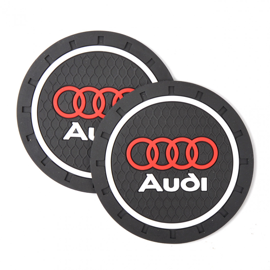 Килимки в підсклянник антиковзні Audi 7 см 2 шт., фото 1