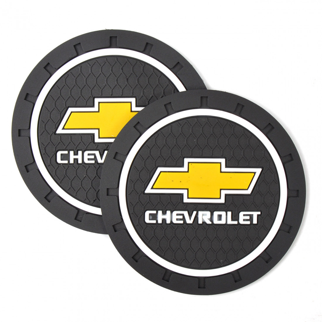 Килимки в підсклянник антиковзні Chevrolet 7 см 2 шт., фото 1