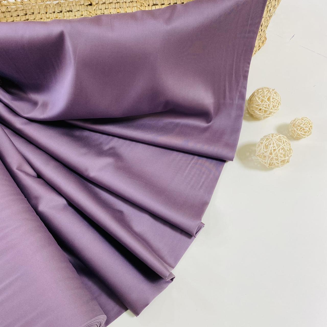 Сатин тенцель, колір темно-ліловий (ТУРЦІЯ шир. 2,4 м) (SAT-T-0011), фото 1