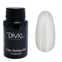 Divia - Базове покриття з волокнами Fiber Overlay Gel (FO27 - Cinderella, шимер) (30 мл)