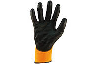Перчатки Сила - с латексным покрытием 10" (оранжево-черные) 12 шт. от магазина style & step