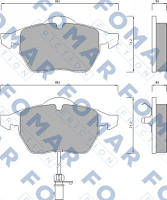 Колодки гальмівні дискові ПЕРЕДН AUDI A4 00-.A6 97-05,SKODA SUPERB 02-,VW PASSAT 00-05 FO 668681