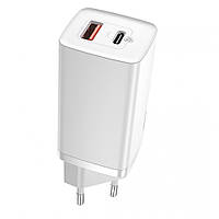 СЗУ Baseus (CCGAN2L-B) GaN2 Lite Quick Charger C+U 65W - White від магазину style & step