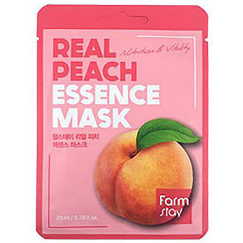 Тканинна маска з екстрактом персика FarmStay Real Peach Essence Mask 23 мл