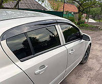 Ветровики для Opel Astra H 2004-2013 гг (4 шт., Sunplex Sport) | Дефлекторы окон