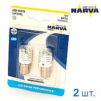 P21 LED Narva BA15S White (2шт.Блист.)