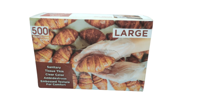 Рукавички одноразові поліетиленові 500 шт./пач., фото 1