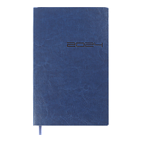 Еженедельник 2024 датированный (A5, 136 стр, синий) BUROMAX IDEAL BM.2707-02