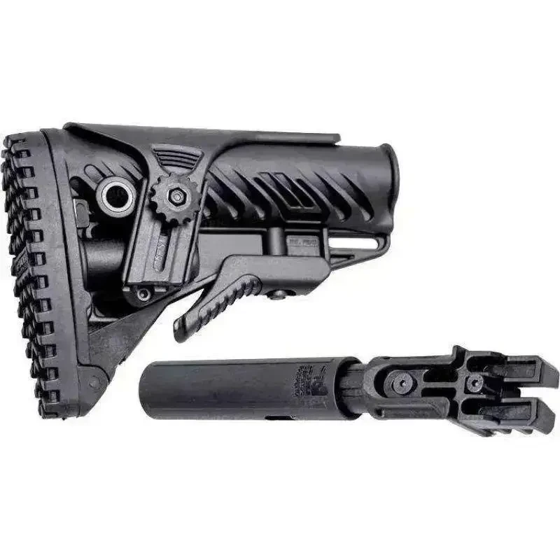 Приклад FAB Defense для Сайги телескопічний з регульованою щокою. Колір - чорний, фото 1