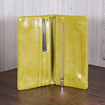 Кошелек Y-7001A-lime green-lak Лаймовий, фото 4