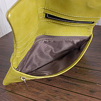 Кошелек Y-7001A-lime green-lak Лаймовий, фото 5