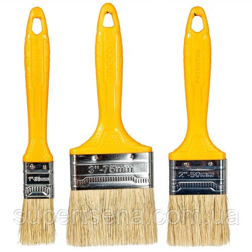 Набір пензлів, 3 шт. INGCO Super Select CHPTB7860301