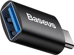Перехідник Baseus Ingenuity Mini OTG USB 3.1 to Type-C Black (ZJJQ000001)