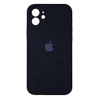 Чехол Silicone Case Full Camera with Frame для iPhone 12 Цвет 18.Black от магазина style & step