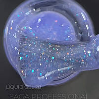 Liquid gel ✓28
Saga professional
Рідкий гель для нарощування нігтів
об'єм 15 мл
колір бузковий
з блискітками