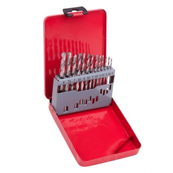 Набір свердел для металу HSS 13 шт (2.0-8.0), полірована сталь INTERTOOL SD-0114, фото 1