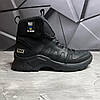 Чоловічі тактичні берці зимові на хутрі чорні з гербом, військові черевики зима, розмір  40 41 42 43 44 45, фото 3