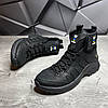 Чоловічі тактичні берці зимові на хутрі чорні з гербом, військові черевики зима, розмір  40 41 42 43 44 45, фото 4
