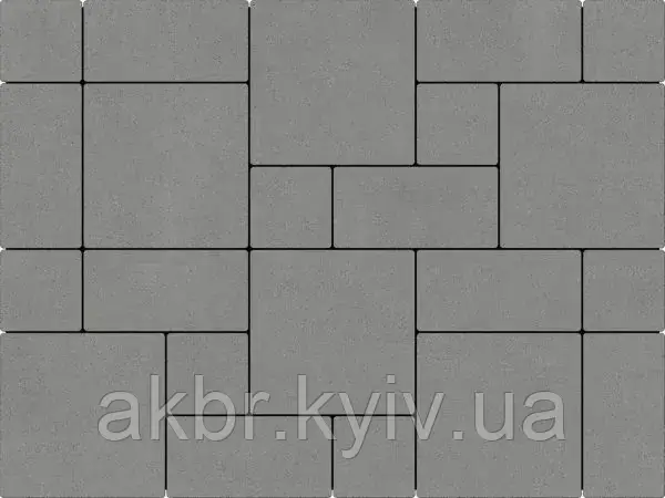 Тротуарна плитка лайнстоун 30 cірий, фото 1
