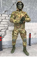 Тактический боевой костюм, демисезонная военная форма утепленная, штурмовой костюм Soft shell
