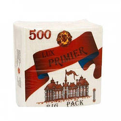 Серветка PRIMIER LUX барна 500 шт одношарова