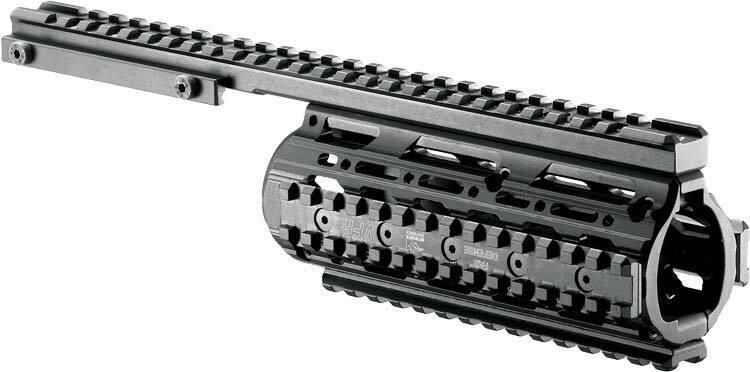 Цівка FAB Defense VFR для вивіш. ствола M4/M16/AR15. Матеріал - алюміній. Колір - чорний