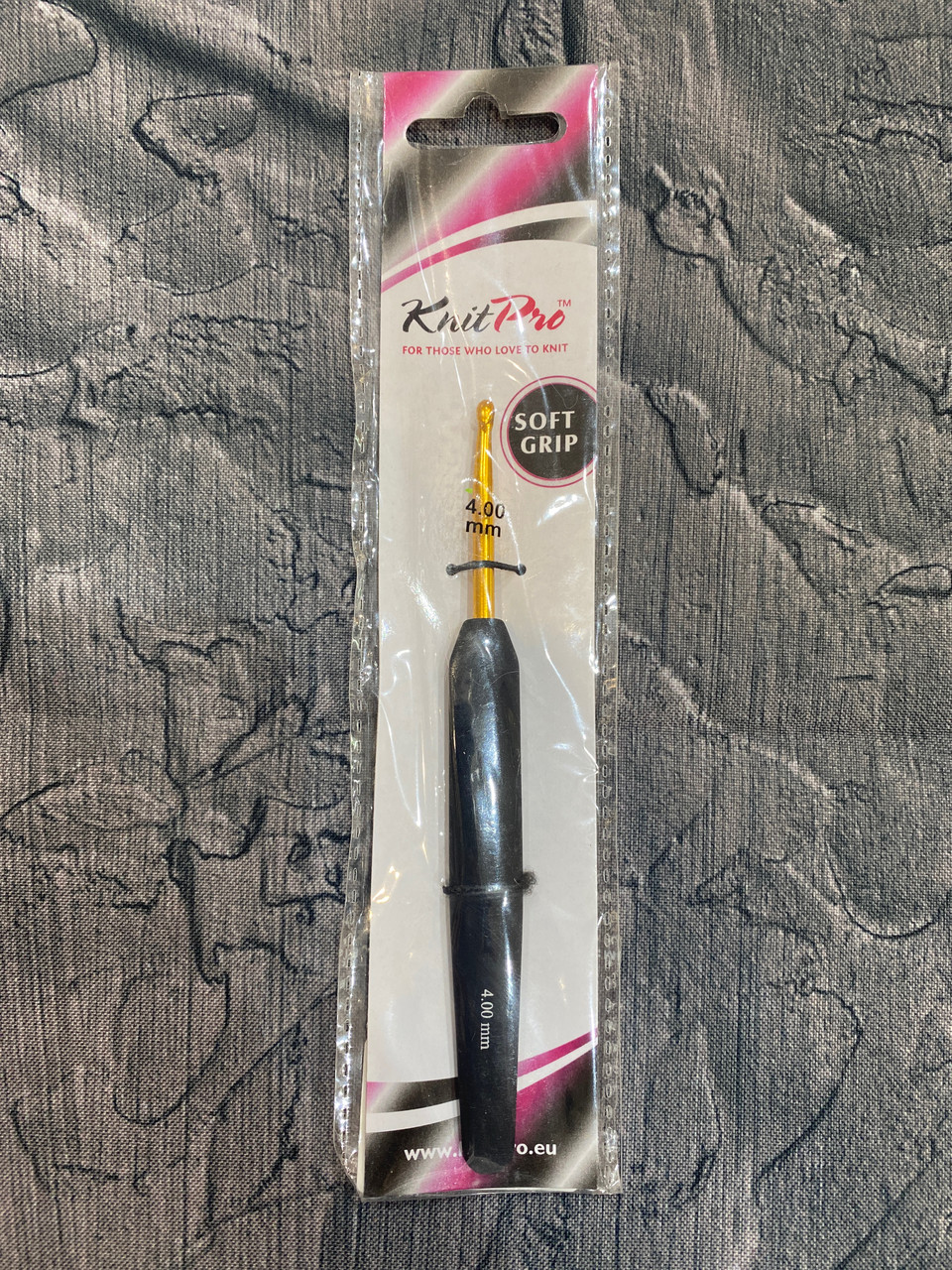 30805 Крючок Knit Pro з чорною ручкою 4.00 мм