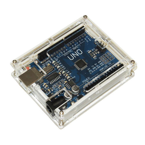 Корпус, кейс для Arduino Uno R3, прозрачный Без бренда - фото 2 - id-p1381067167