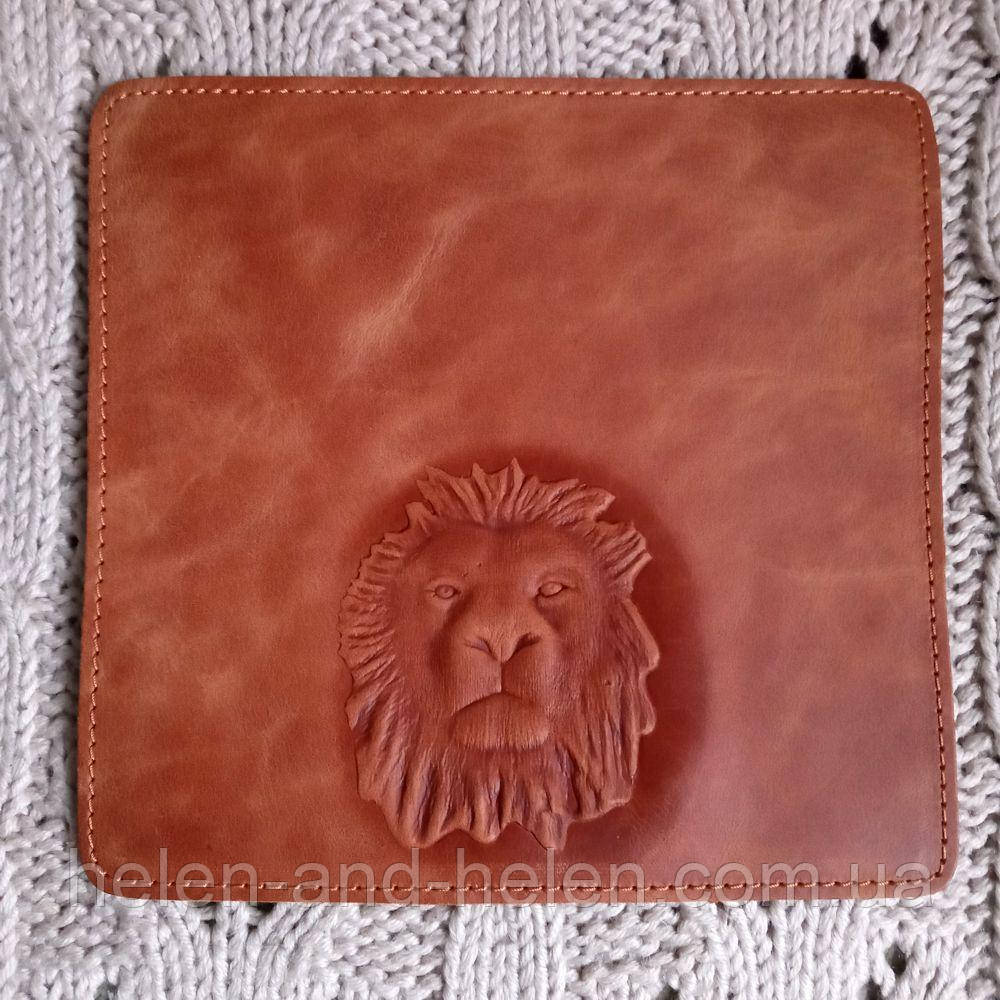 Клапан для сумки 20*19. "Лев". Колір "Рудий"., фото 1